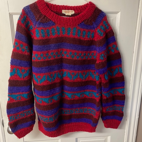 Sweaters - Wool sweater handmade in Nepal size L *sale*